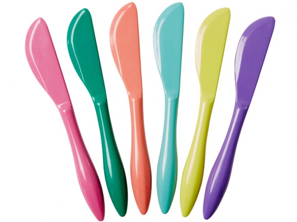 RICE butter knives in chill colours