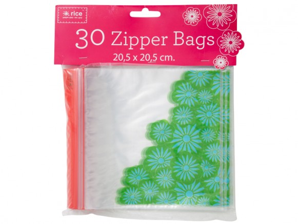 Large ziplock bags with casablanca print by RICE