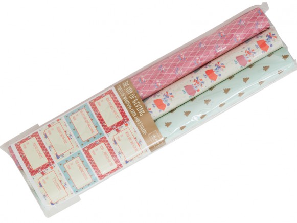 RICE wrapping paper x-mas prints