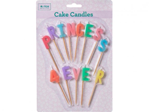 RICE cake candles Princess 4ever