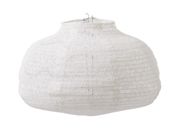 Small RICE lamp shade white lace