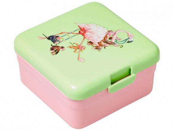 Small RICE kids lunch box flamingo print