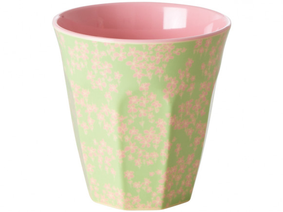 RICE Melamine Cup YIPPIE YIPPIE YEAH Pink Flower Field