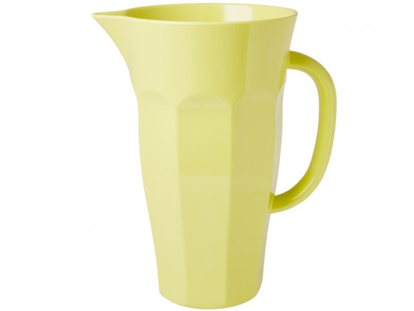 Pastel yellow 1,75-liter melamine pitcher by RICE