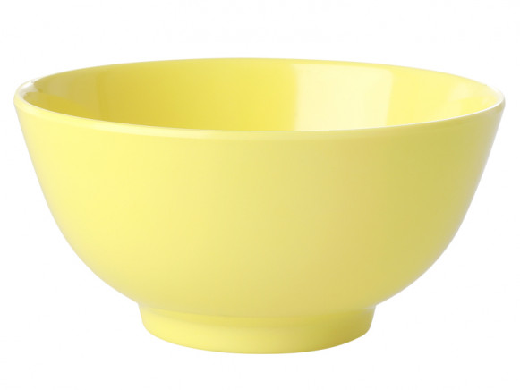RICE Melamine Bowl LET'S SUMMER light yellow
