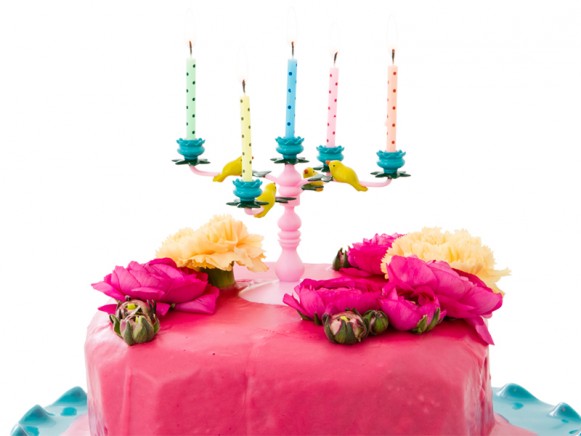 RICE candelabra cake decoration