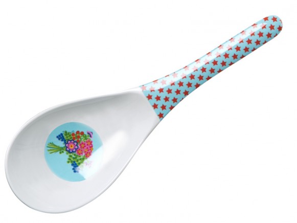Salad spoon with star print by RICE Denmark
