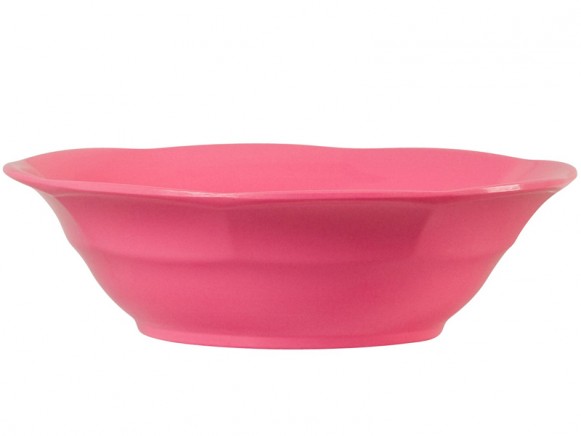 Melamine soup bowl by RICE Denmark in bubblegum pink