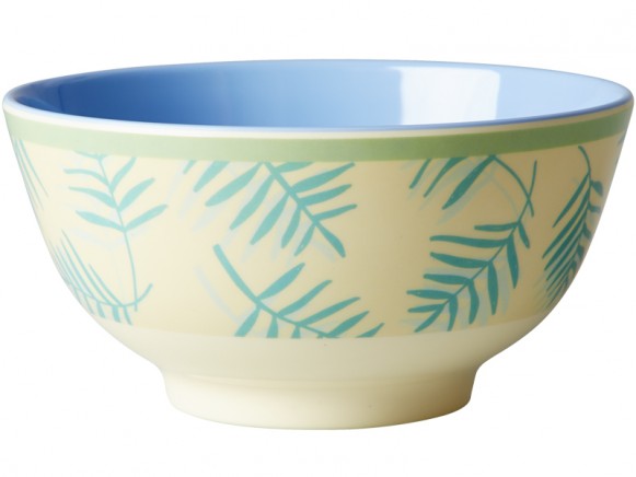 RICE melamine bowl palm leaves