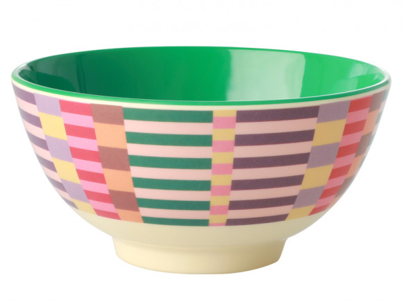 RICE Melamine Bowl SUMMER STRIPES