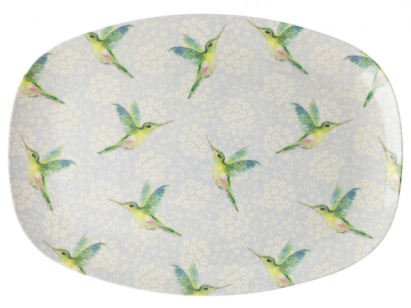 RICE Rectangular Plate HUMMINGBIRD