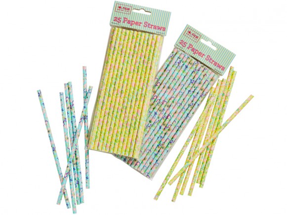 RICE paper straws