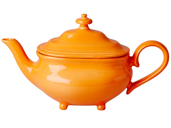 RICE ceramic tea pot orange