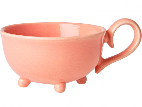 RICE ceramic tea cup coral
