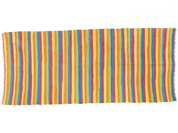 RICE floor mat stripes multicolour