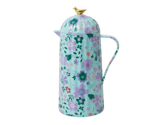 RICE Thermo with BIRD mint fall floral print