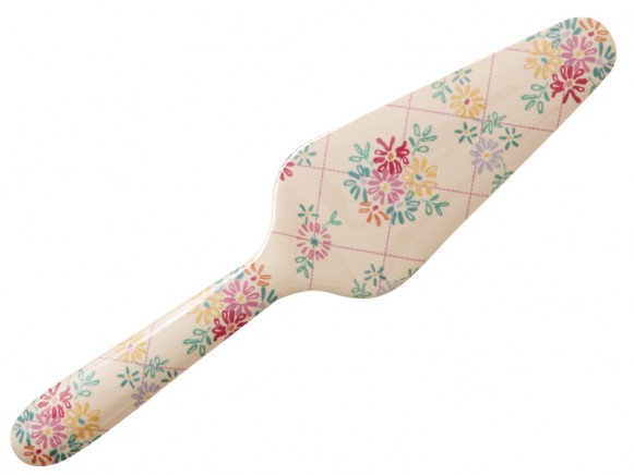 RICE cake server embroidered flowers