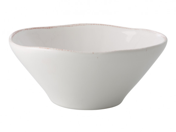 Small organic shaped cereal bowl in white by RICE