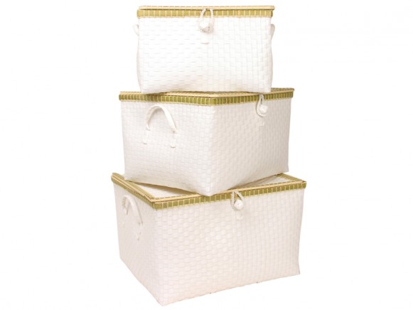 Storage basket in white by RICE