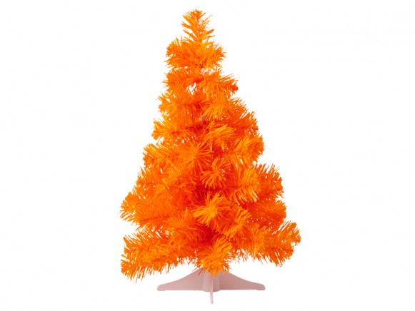 RICE christmas tree small neon orange