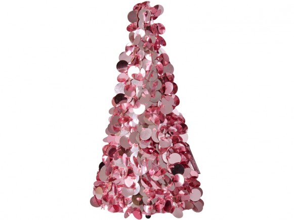 RICE sequin tree large soft pink