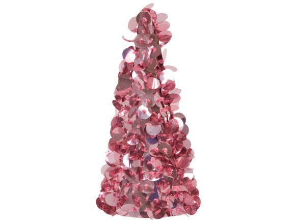 Large sequin tree in soft pink by RICE Denmark