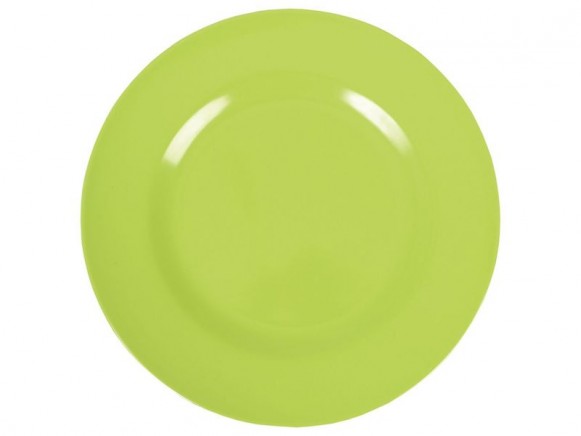 Melamine round dinner plate by RICE (green)