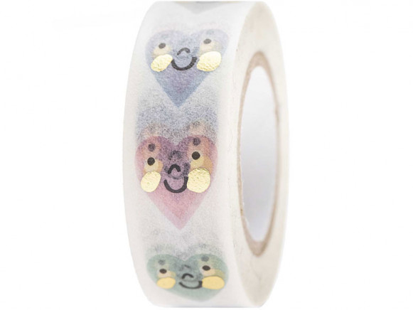 Rico Design Washi Tape HEARTS Baby pastel
