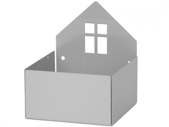 Roommate box shelf HOUSE grey