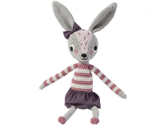 Sebra crochet rabbit Roberta