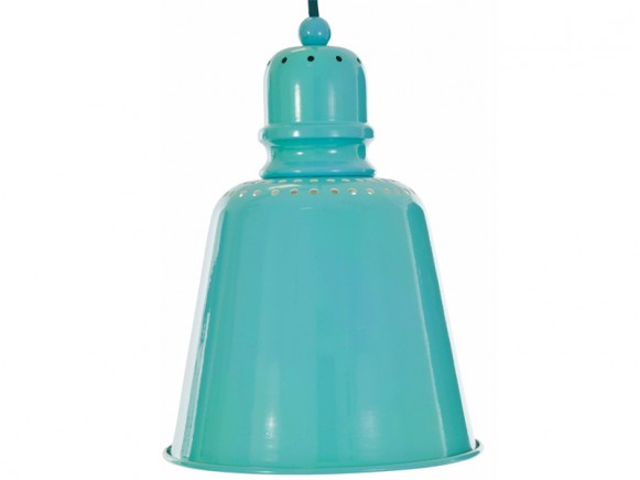 Sebra metal lamp in turquoise (large)