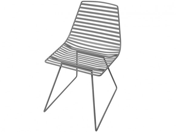 Sebra Me-Sit metal chair dark grey
