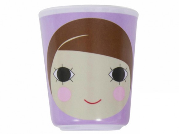 Sebra melamine cup with girl face
