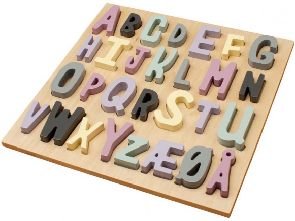 Sebra wooden puzzle ABC girl
