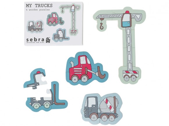 Sebra puzzle box My trucks