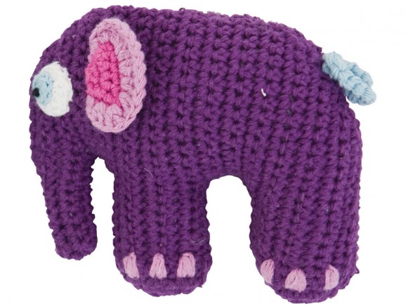 Purple rattle elephant by Sebra