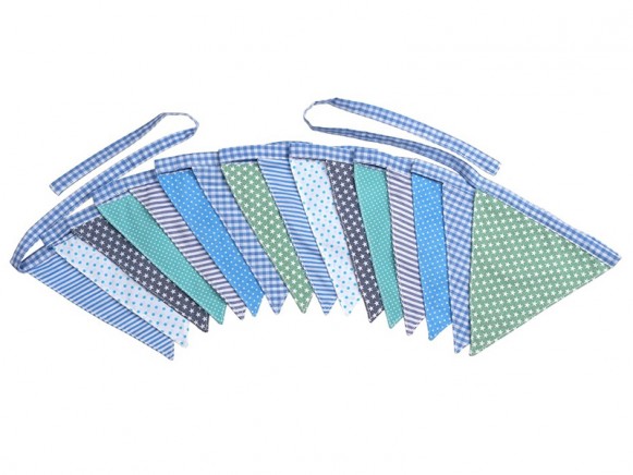 Sindibaba Pennant Chain with Flags blue