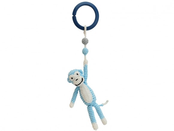 Sindibaba Crochet Pram Clip MONKEY BLUE (LINK)