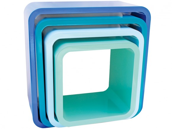 Sindibaba cube shelves rounded corner marine