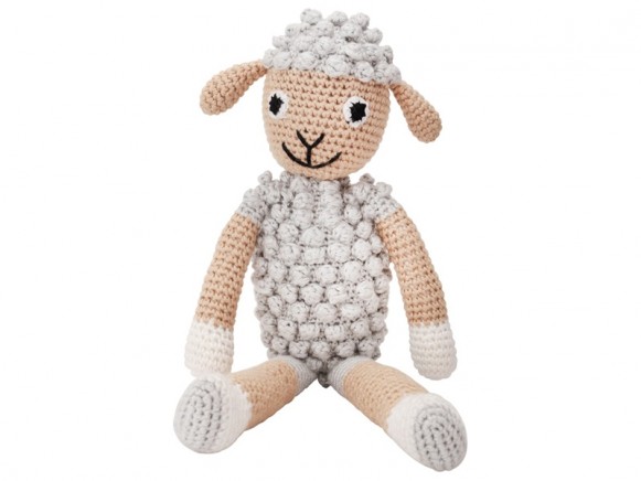 Sindibaba Crochet Cuddly Toy Rattle SHEEP
