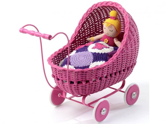 Smallstuff dolls stroller pink