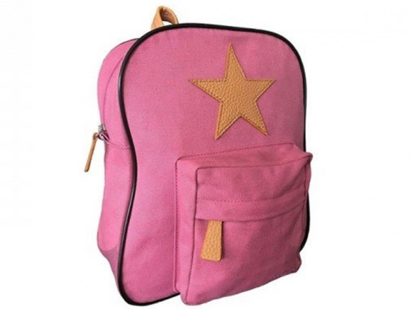 Smallstuff backpack raspberry leather star