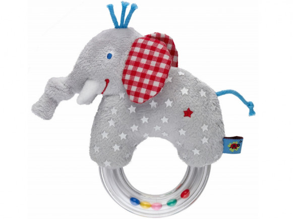 Spiegelburg ring rattle with elephant