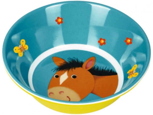 Spiegelburg melamine bowl horse