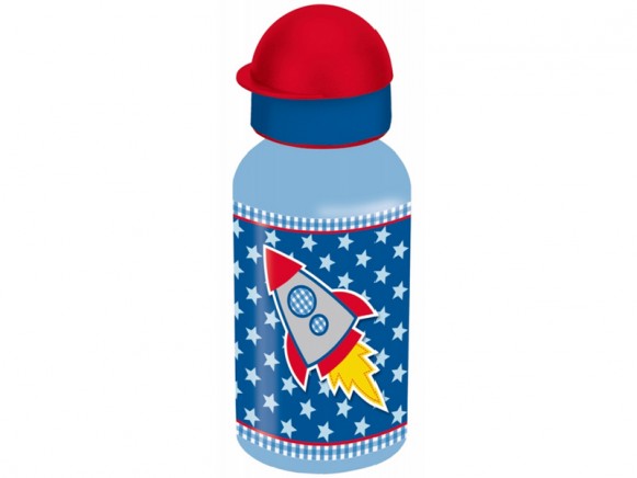 Drinking bottle with rocket