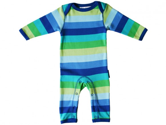 Toby Tiger sleepsuit with blue stripes