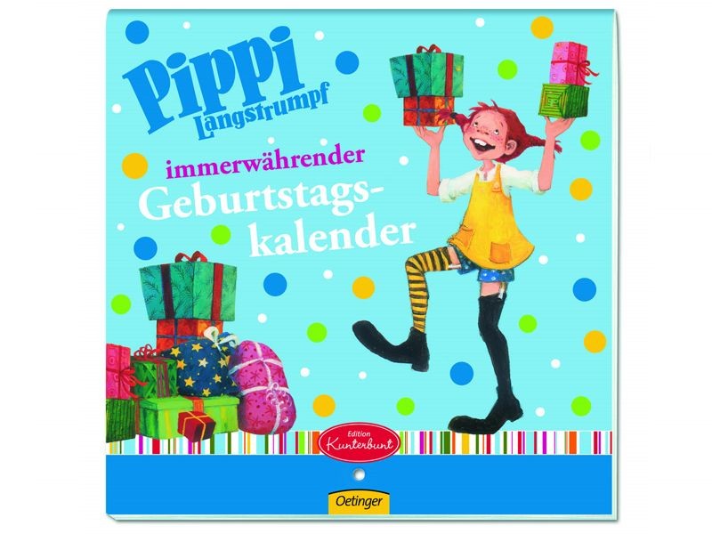 Pippi Longstocking birthday calendar by Oetinger TakaTomo.de