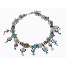 FIVA necklace (KS, Murano, Keramik, Swarovski, Perle)