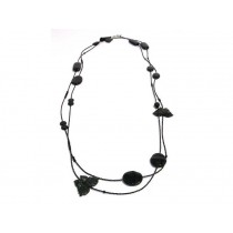 FIVA Necklace (Wickel XL fein schwarz)