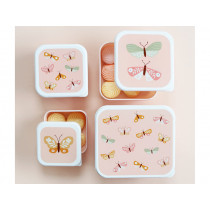 A Little Lovely Company Lunchbox Set BUTTERFLIES